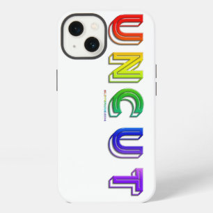 SlipperyJoe uncut vibrant lively neon rainbow ener iPhone 13 Case