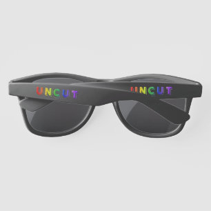 SlipperyJoe uncut vibrant lively neon rainbow ener Sunglasses