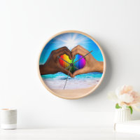SlipperyJoe vivid rainbow gradient heart interraci