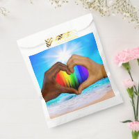 SlipperyJoe vivid rainbow gradient heart interraci