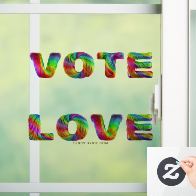 SlipperyJoe vote love equality rainbow-coloured fu (Home)