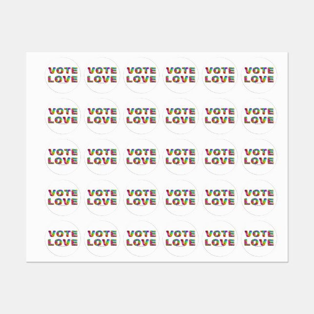 SlipperyJoe vote love equality rainbow-coloured fu (Sheet)