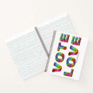 SlipperyJoe vote love equality rainbow-coloured fu Notebook