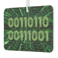 SlipperyJoe's 69 binary code vibrant green compute
