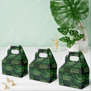 SlipperyJoe's 69 binary code vibrant green compute Favour Box