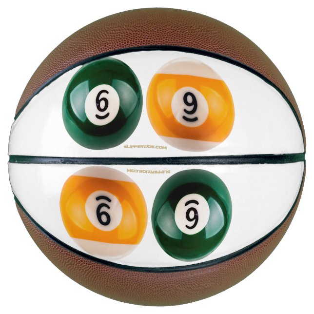 SlipperyJoe's 69 hard pool table two billiard ball Basketball (Front)