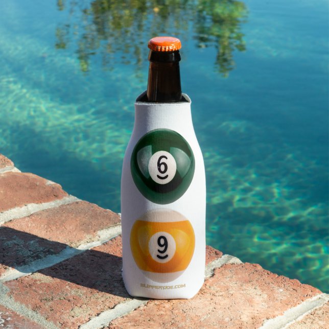 SlipperyJoe's 69 hard pool table two billiard ball Bottle Cooler (In Situ Pool)