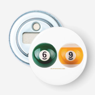 SlipperyJoe's 69 hard pool table two billiard ball Bottle Opener