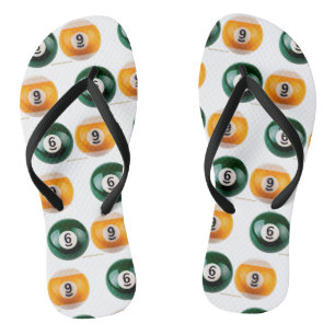 SlipperyJoe's 69 hard pool table two billiard ball Jandals