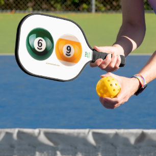 SlipperyJoe's 69 hard pool table two billiard ball Pickleball Paddle