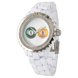 SlipperyJoe's 69 hard pool table two billiard ball Watch