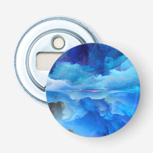 SlipperyJoe's abstract cloud artwork colourful sur Bottle Opener