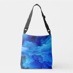 SlipperyJoe's abstract cloud artwork colourful sur Crossbody Bag