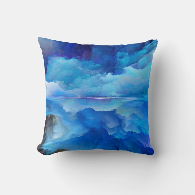 SlipperyJoe's abstract cloud artwork colourful sur Cushion (Front)