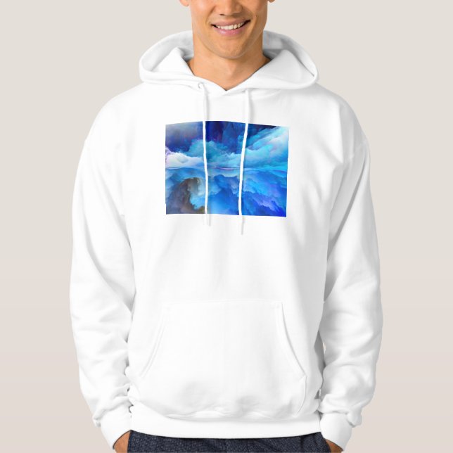 SlipperyJoe's abstract cloud artwork colourful sur Hoodie (Front)