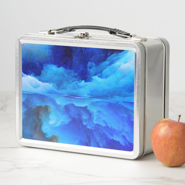 SlipperyJoe's abstract cloud artwork colourful sur Metal Lunch Box (In Situ)