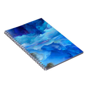 SlipperyJoe's abstract cloud artwork colourful sur Notebook