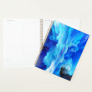 SlipperyJoe's abstract cloud artwork colourful sur Planner