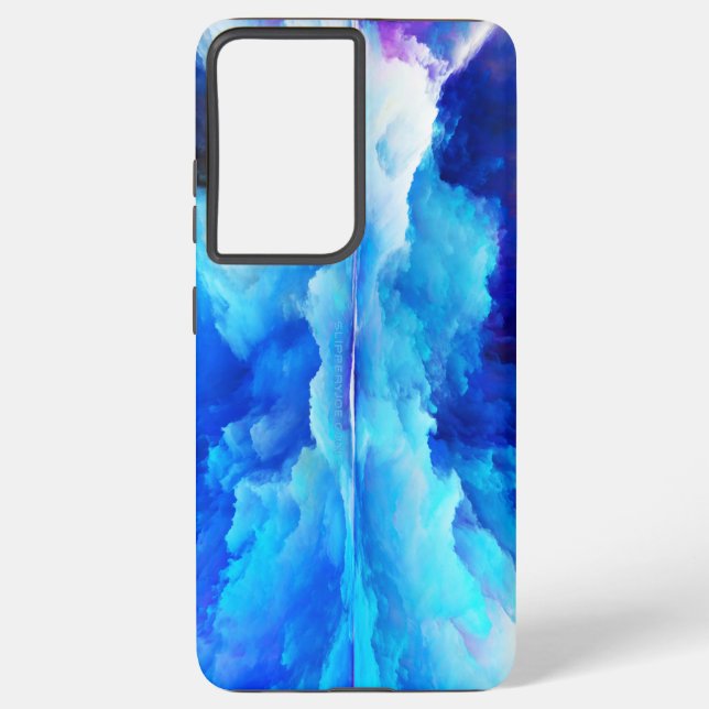 SlipperyJoe's abstract cloud artwork colourful sur Samsung Galaxy S21 Ultra Case (Back)