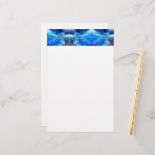 SlipperyJoe's abstract cloud artwork colourful sur Stationery