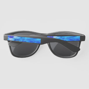 SlipperyJoe's abstract cloud artwork colourful sur Sunglasses