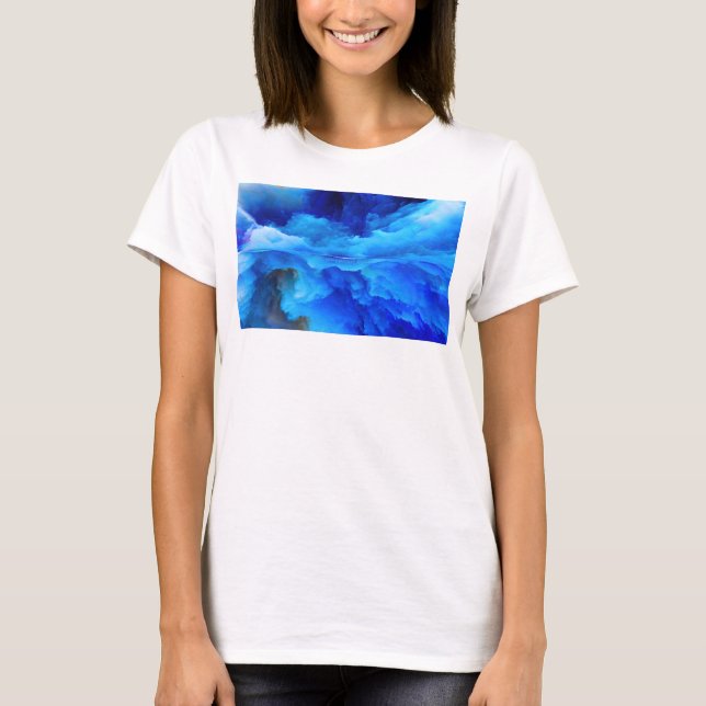 SlipperyJoe's abstract cloud artwork colourful sur T-Shirt (Front)