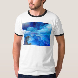 SlipperyJoe's abstract cloud artwork colourful sur T-Shirt