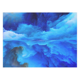SlipperyJoe's abstract cloud artwork colourful sur Tablecloth