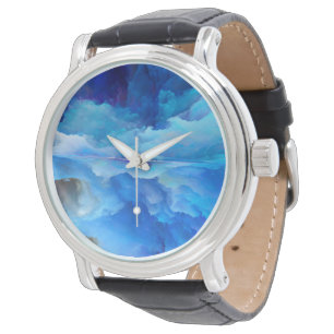 SlipperyJoe's abstract cloud artwork colourful sur Watch