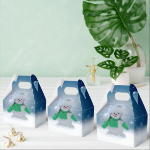 SlipperyJoe's adorable Christmas snowman character Favour Box