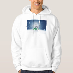 SlipperyJoe's adorable Christmas snowman character Hoodie