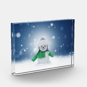 SlipperyJoe's adorable Christmas snowman character Photo Block