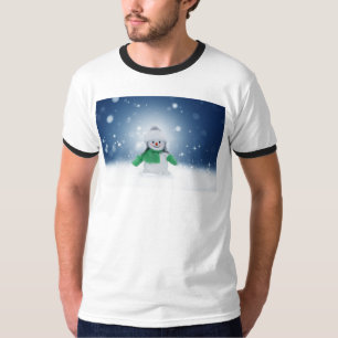 SlipperyJoe's adorable Christmas snowman character T-Shirt