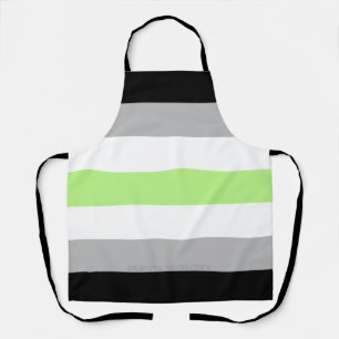 SlipperyJoe's Agender Pride Flag gay gifts LGBTQIA Apron