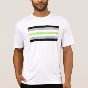 SlipperyJoe's Agender Pride Flag gay gifts LGBTQIA T-Shirt