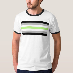 SlipperyJoe's Agender Pride Flag gay gifts LGBTQIA T-Shirt