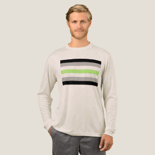 SlipperyJoe's Agender Pride Flag gay gifts LGBTQIA Tri-Blend Shirt