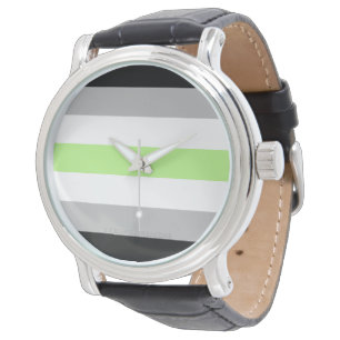 SlipperyJoe's Agender Pride Flag gay gifts LGBTQIA Watch