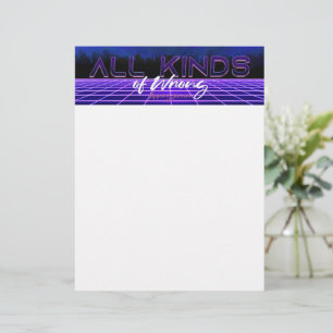 SlipperyJoe's all kinds wrong bold 3D text retro 1 Custom Letterhead