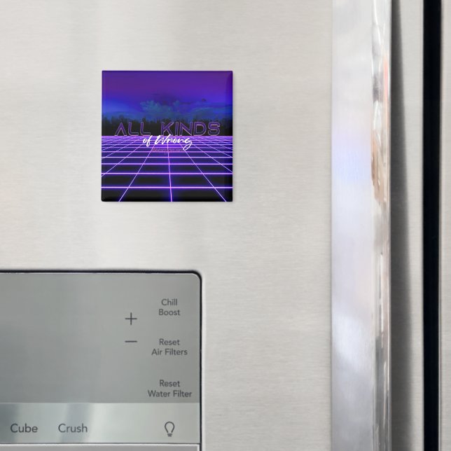 SlipperyJoe's all kinds wrong bold 3D text retro 1 Magnet (In Situ (Fridge))
