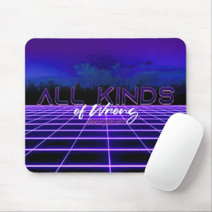 SlipperyJoe's all kinds wrong bold 3D text retro 1 Mouse Pad