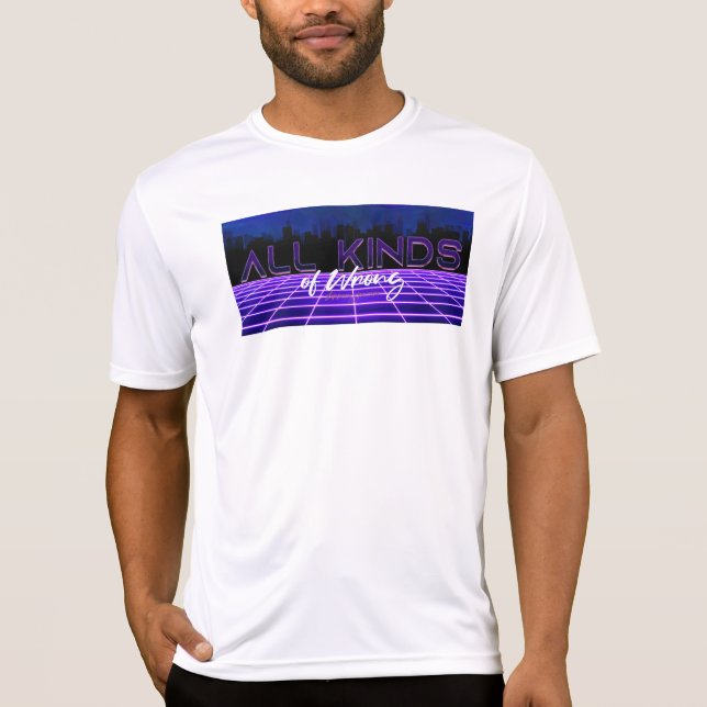 SlipperyJoe's all kinds wrong bold 3D text retro 1 T-Shirt (Front)