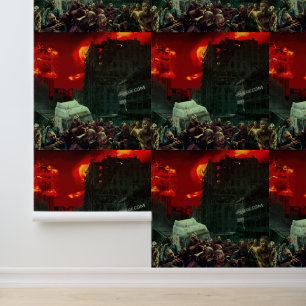 SlipperyJoe's apocalyptic Halloween scene large gr Wallpaper