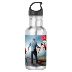 SlipperyJoe's apocalyptic infection hazard Hallowe 532 Ml Water Bottle