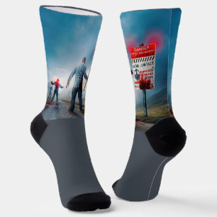 SlipperyJoe's apocalyptic infection hazard Hallowe Socks