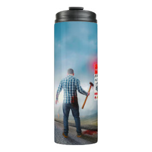 SlipperyJoe's apocalyptic infection hazard Hallowe Thermal Tumbler