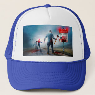 SlipperyJoe's apocalyptic infection hazard Hallowe Trucker Hat