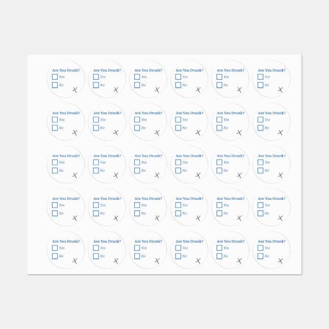 SlipperyJoe's Are You Drunk hammered check boxes c (Sheet)