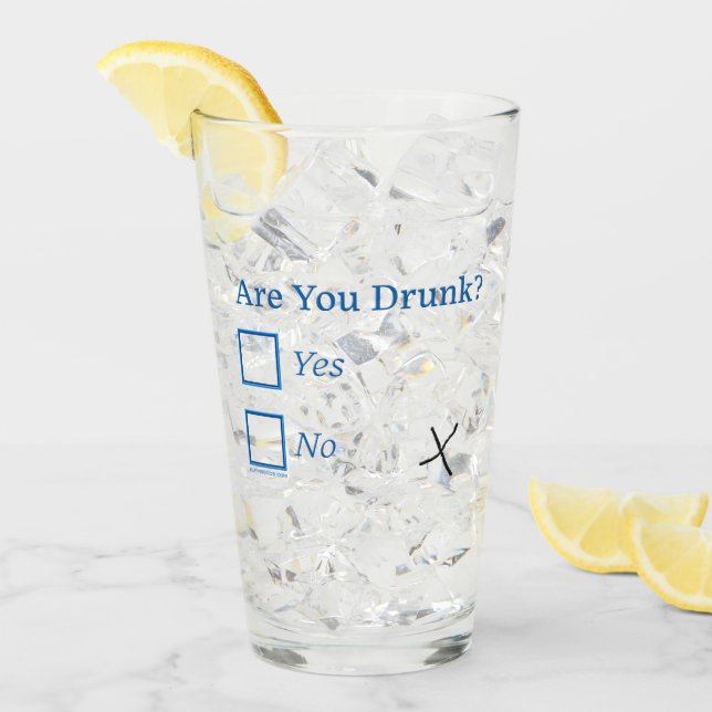 SlipperyJoe's Are You Drunk hammered check boxes c Glass (Front Ice)