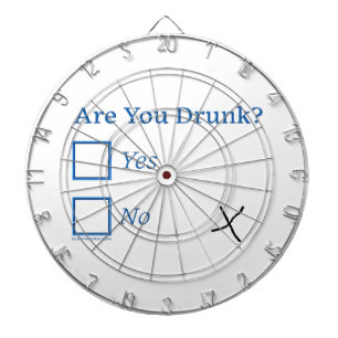 SlipperyJoe's are you drunk humourous slightly sar Dartboard